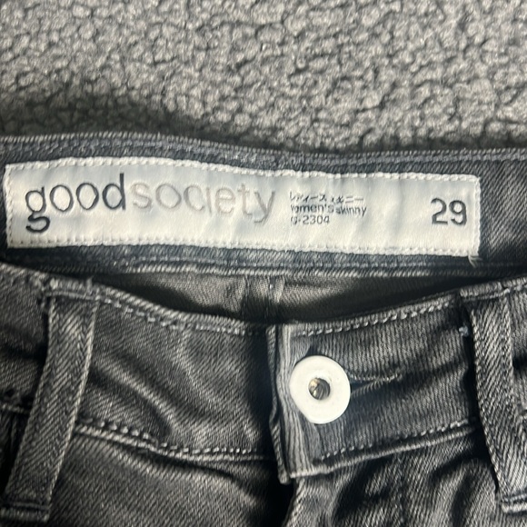 Good Society Womens Gray Skinny sz29/32 NWT - Picture 9 of 13